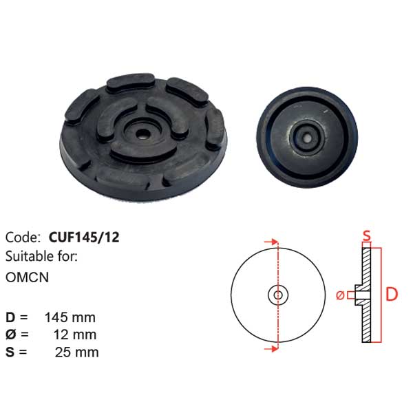 Coussinet de manchette - CUF145/12 - Pour modèles d'ascenseurs : OMCN, RAVAGLIOLI, SIRIO, SPACE, ROGER Coussinet de manchette - CUF145/12 - Pour modèles d'ascenseurs : OMCN, RAVAGLIOLI, SIRIO, SPACE, ROGER